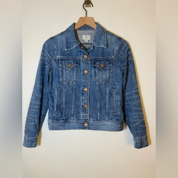 J.Crew Denim Jacket Women’s Sz XS - Picture 3 of 9